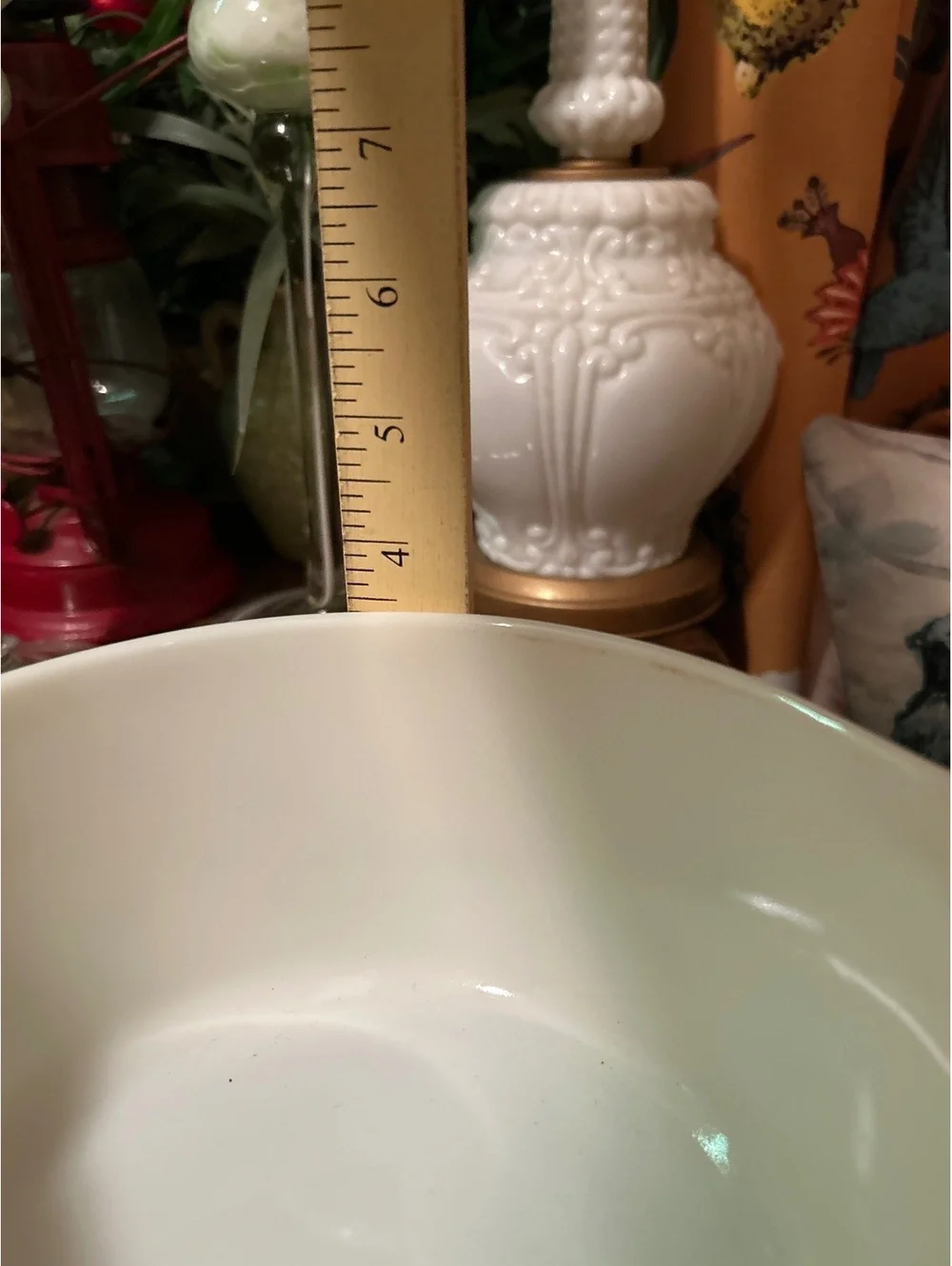 Vintage Pyrex 474-B Yellow Floral Mixing Bowl